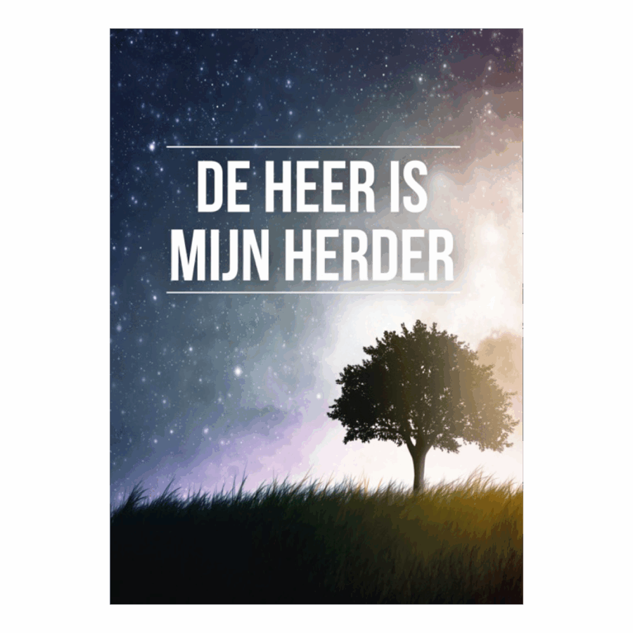 Poster 'De Heer is mijn Herder'
