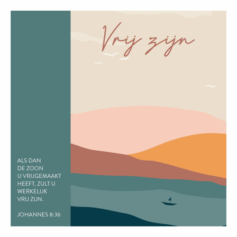 Kaart 'Vrij zijn'