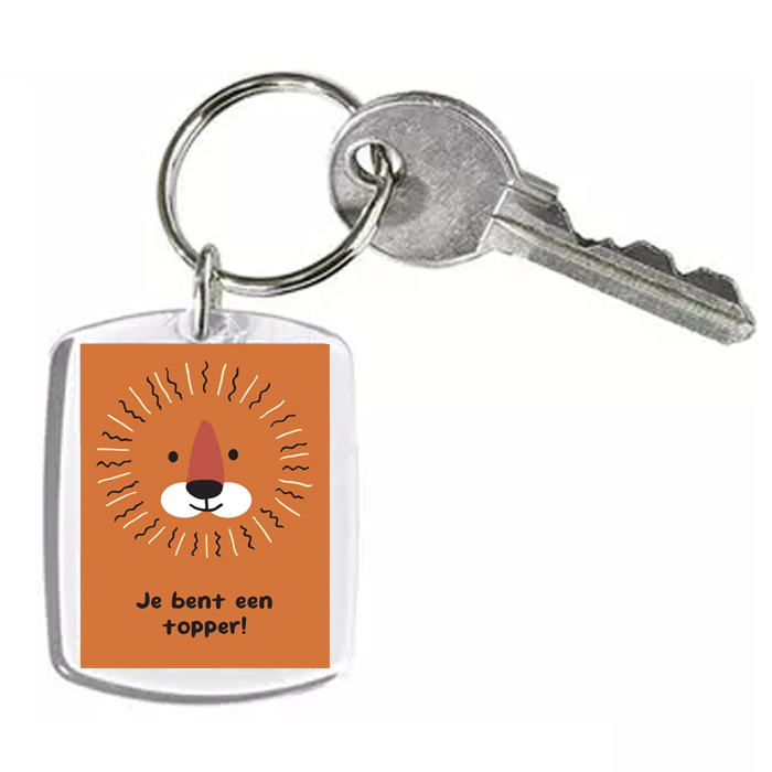Sleutelhanger Je bent een topper - voordeel