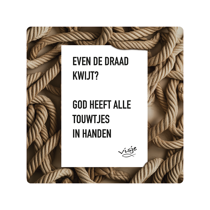 Visje bordje 'Draad kwijt'