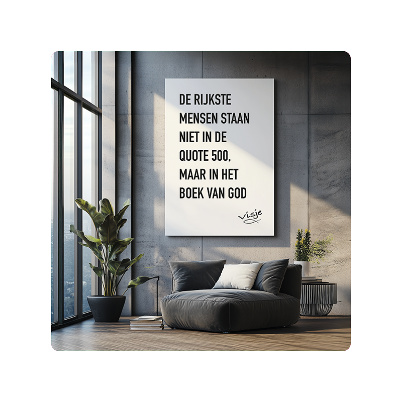 Visje bordje 'Quote 500'