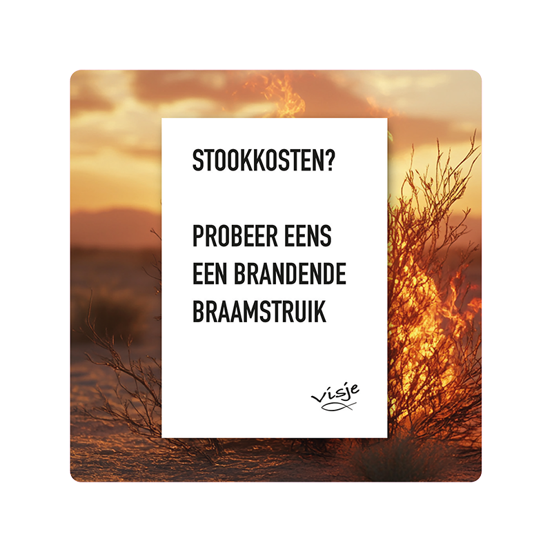 Visje bordje 'Stookkosten'