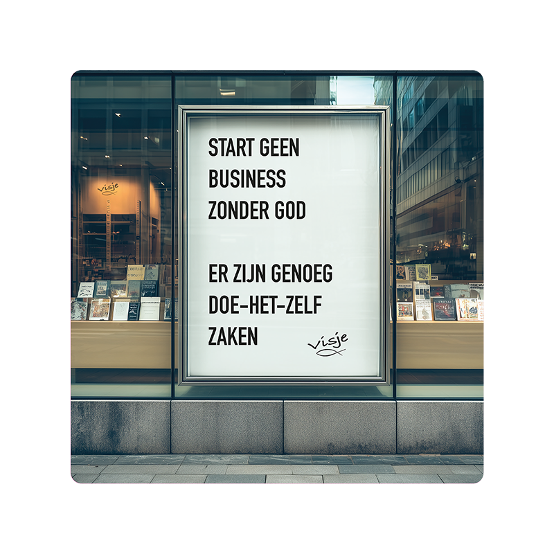 Visje bordje 'Business'