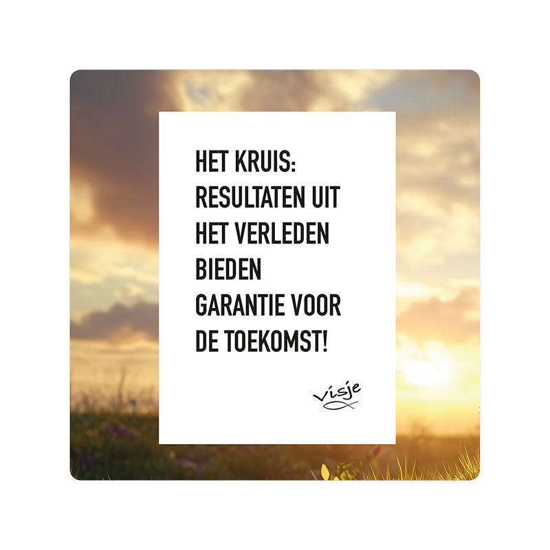 Visje bordje 'Het kruis'