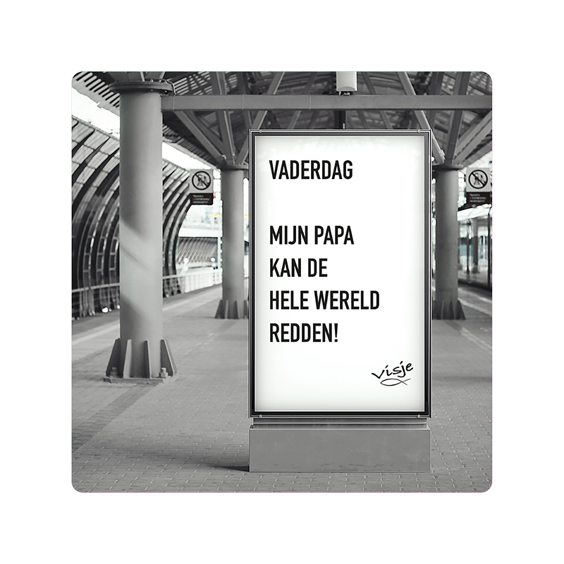 Visje bordje 'Vaderdag'
