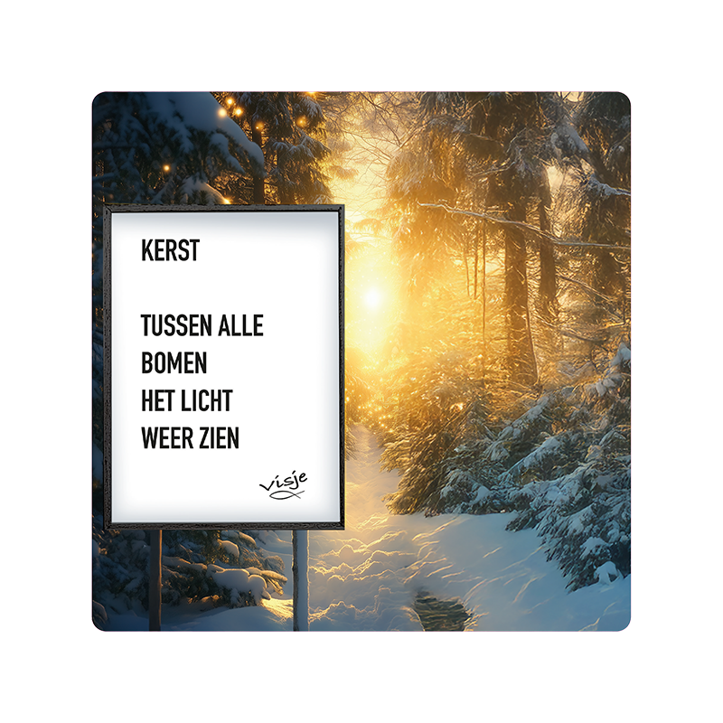 Visje bordje 'Kerst'